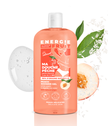 gel douche peche energie fruit