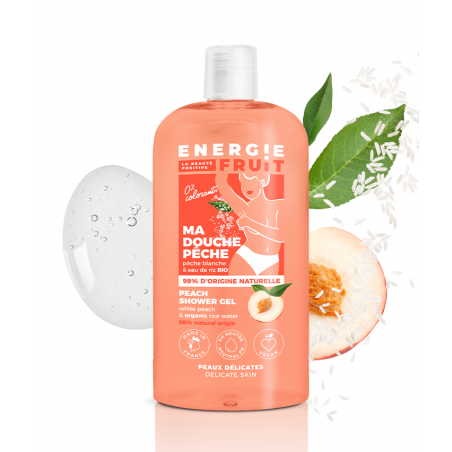 gel douche peche energie fruit